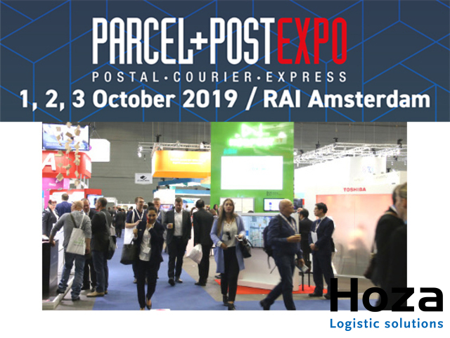 Hoza Logistic solutions op de Parcel + Post Expo 2019 in de RAI Amsterdam